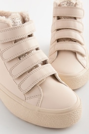 Pink Glitter Standard Fit (F) High Top Trainer With Touch Close Fastening - Image 5 of 5