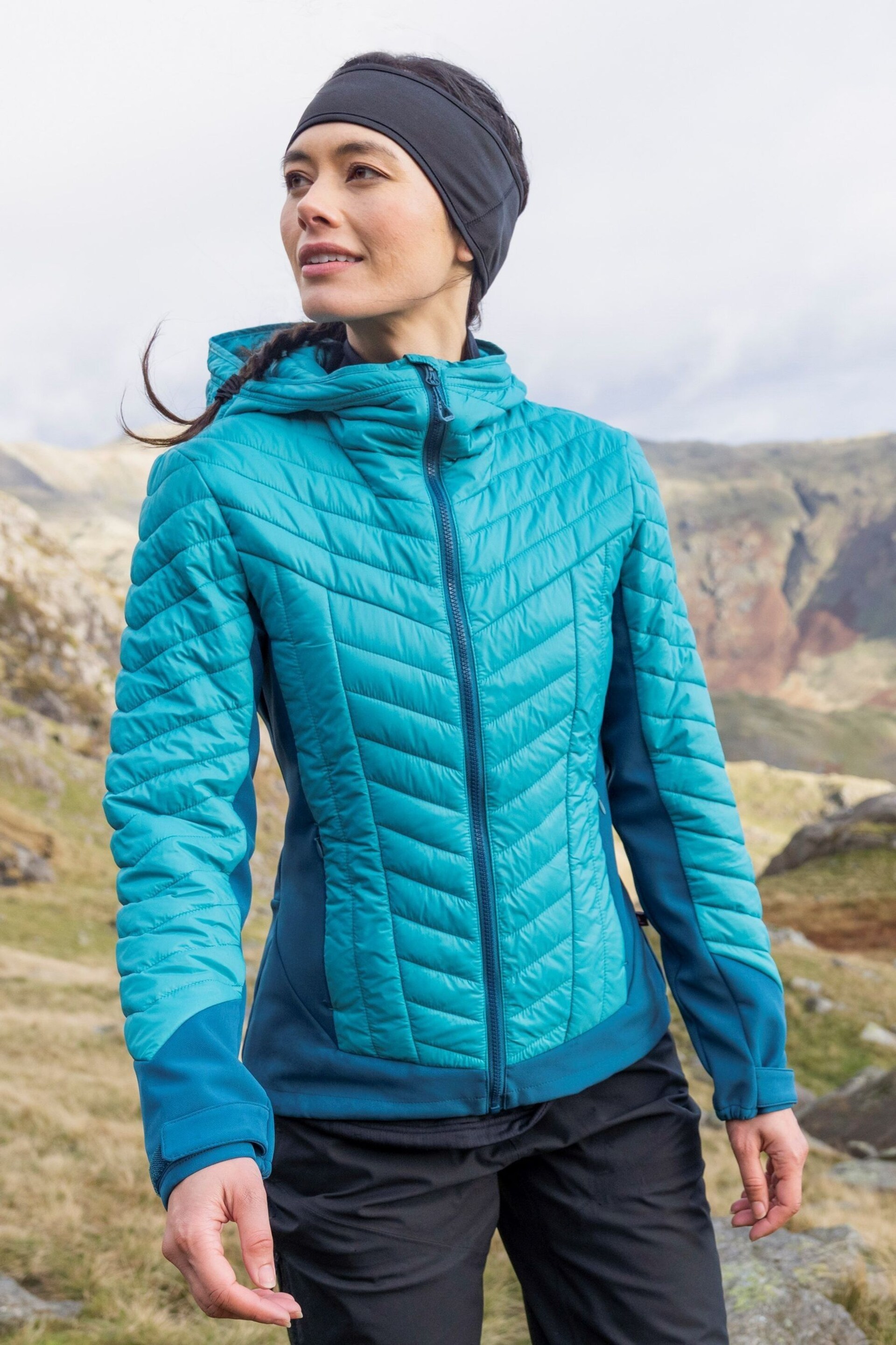 Mountain Warehouse Blue Ultra Siurana Womens Water Resistant Insulated Jacket - Image 1 of 1