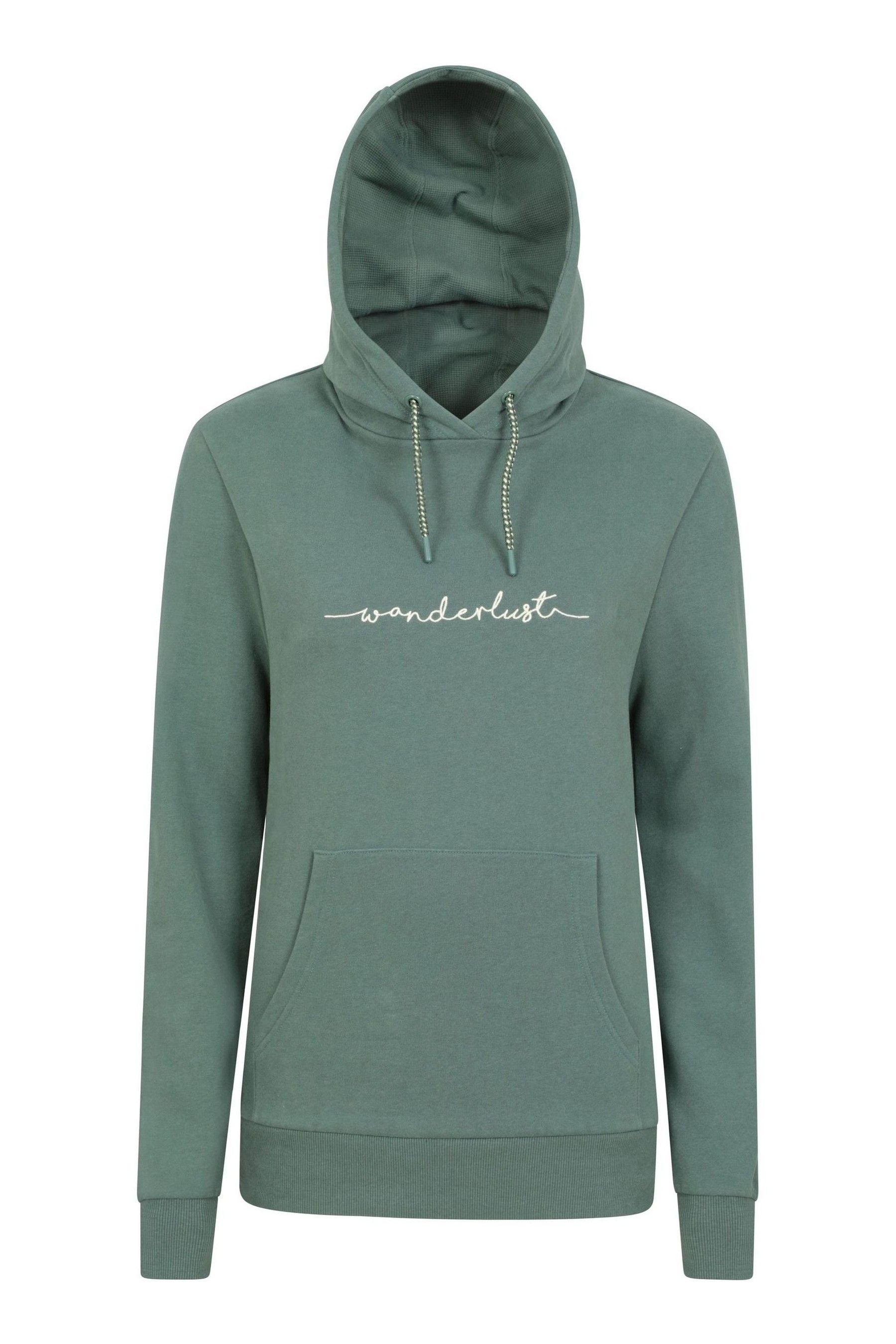 Buy Mountain Warehouse Green Wanderlust Embroidered Womens Hoodie from Next Luxembourg