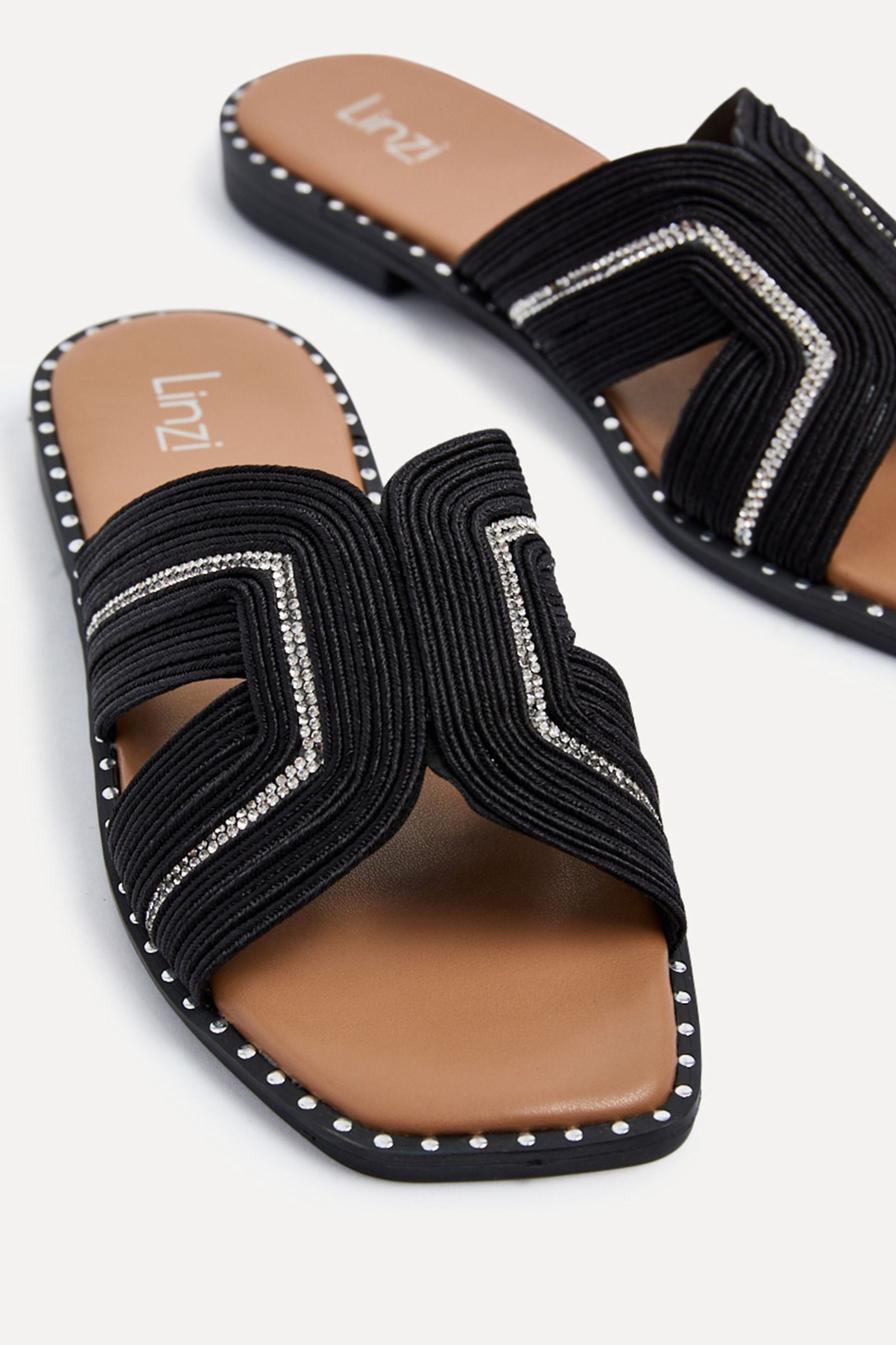 Diamante strap sandals shop