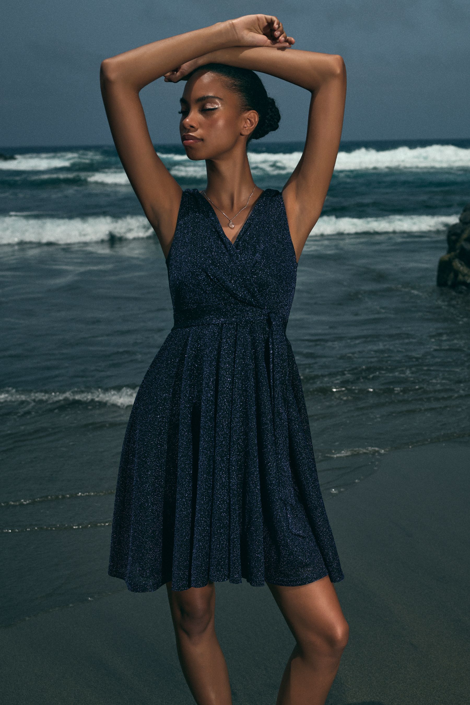 Apricot skater dress 2025