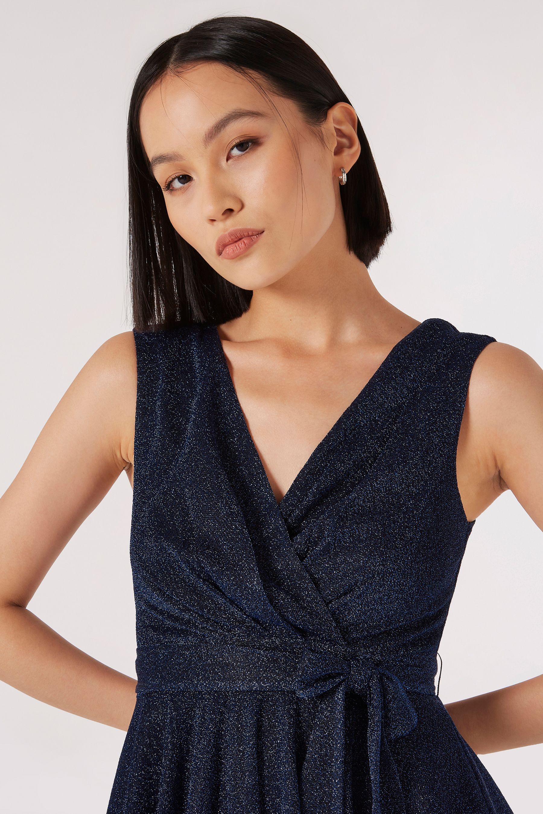 V neck skater dress on sale