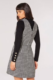 Apricot Black Dogtooth Dress - Image 2 of 4