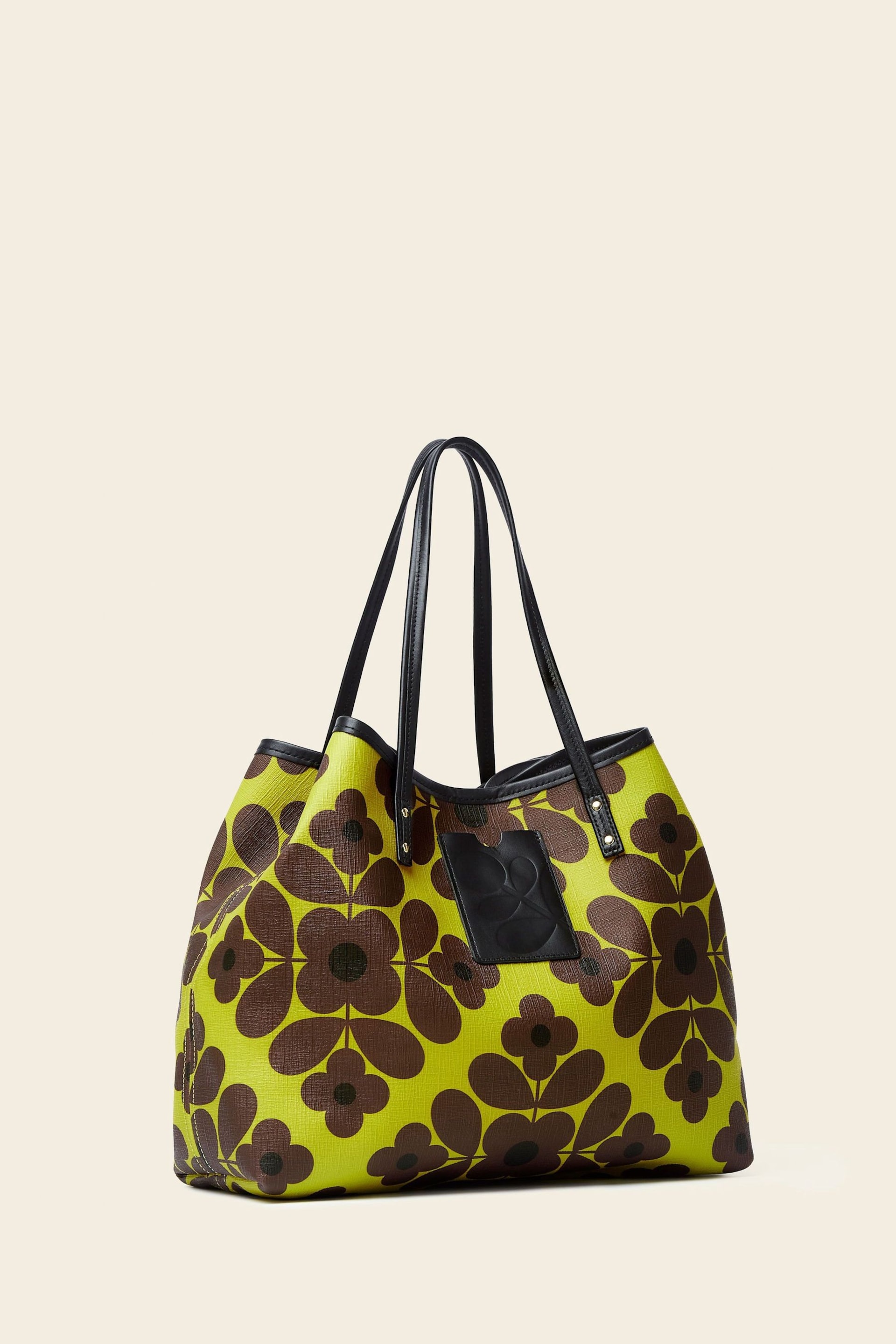 Orla Kiely Green Carrymore Tote Bag - Image 4 of 4