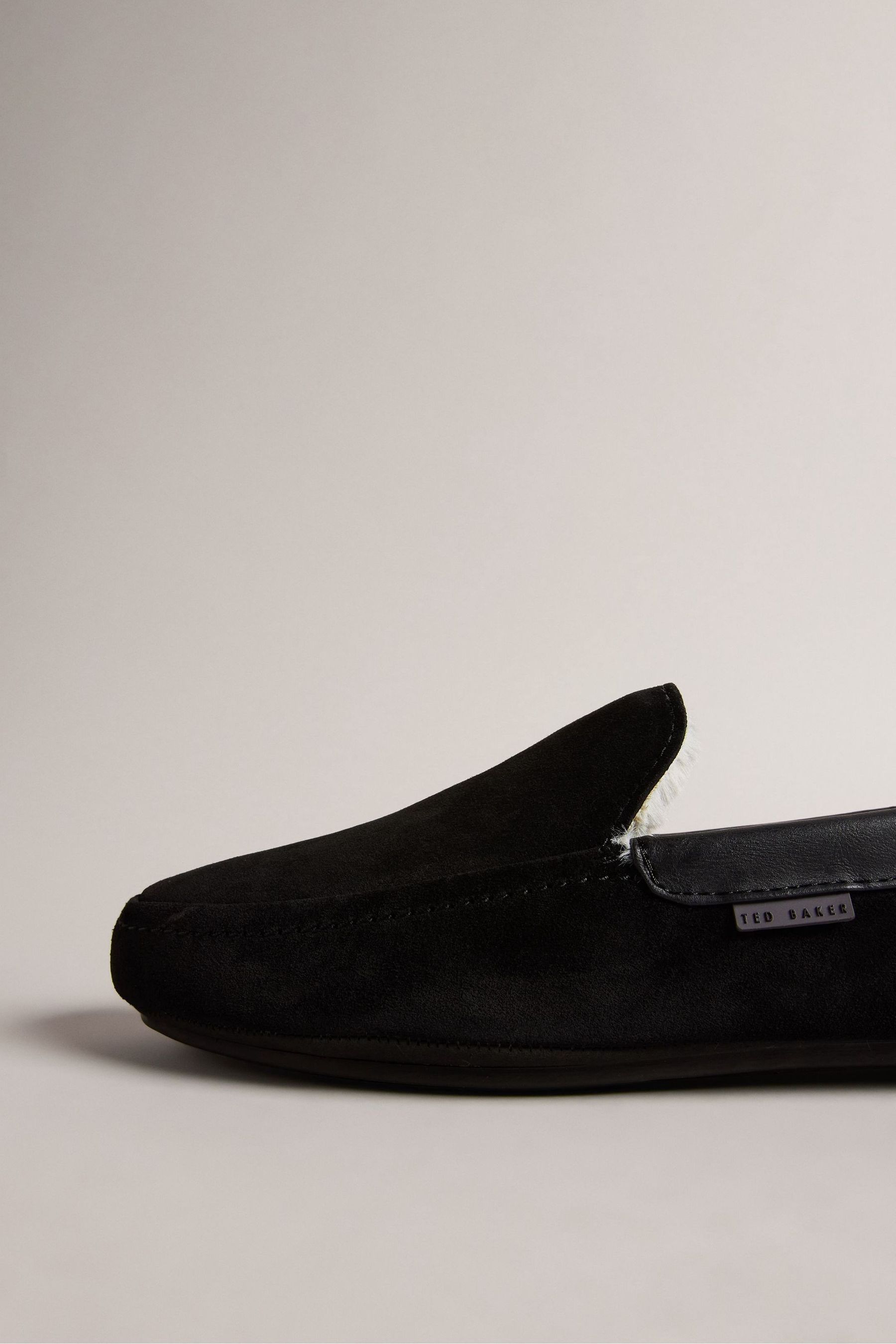 Buy Ted Baker Vallant Black Moccasin Slippers from Next Luxembourg