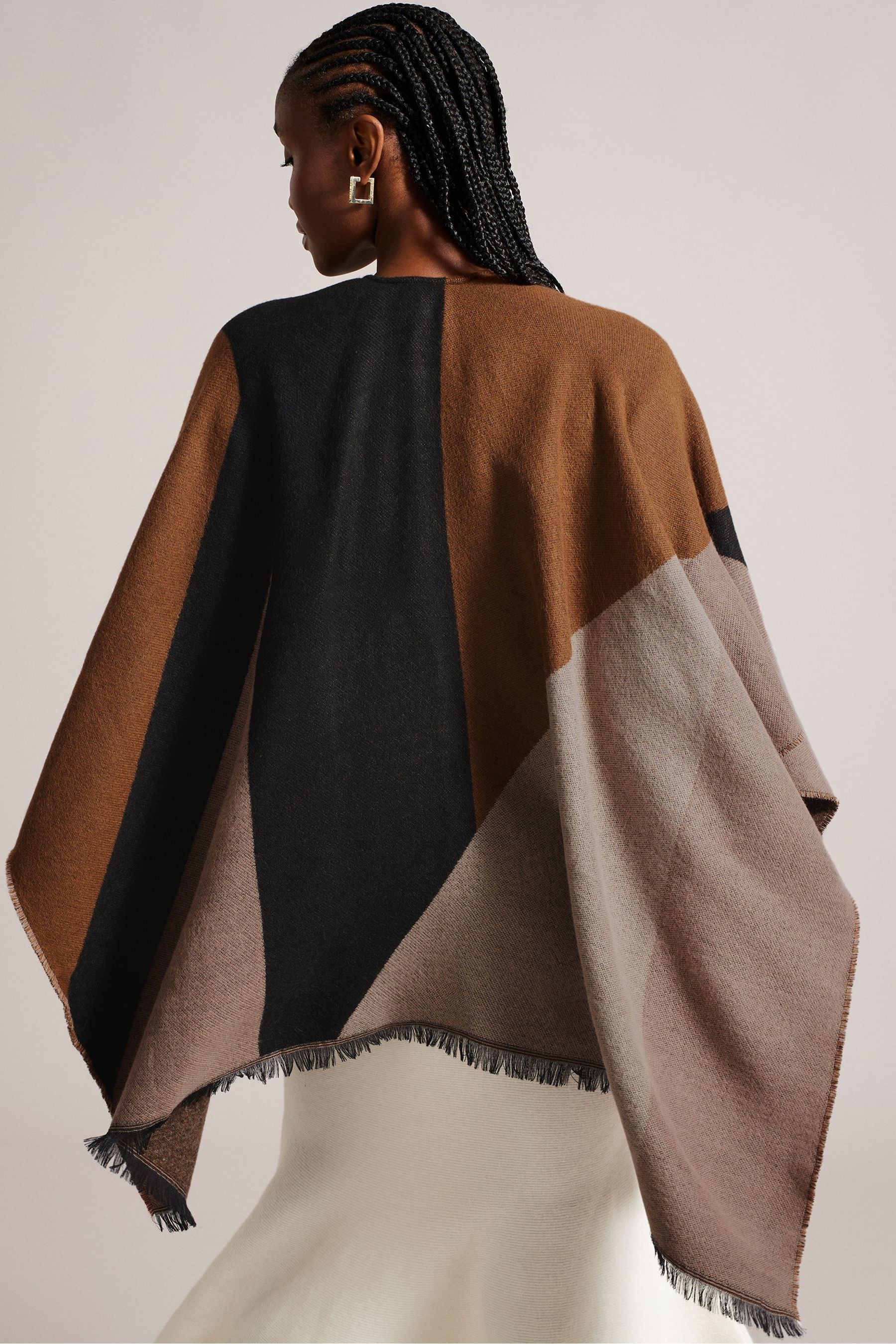 Buy Ted Baker Brown Buckle Poncho from Next Luxembourg