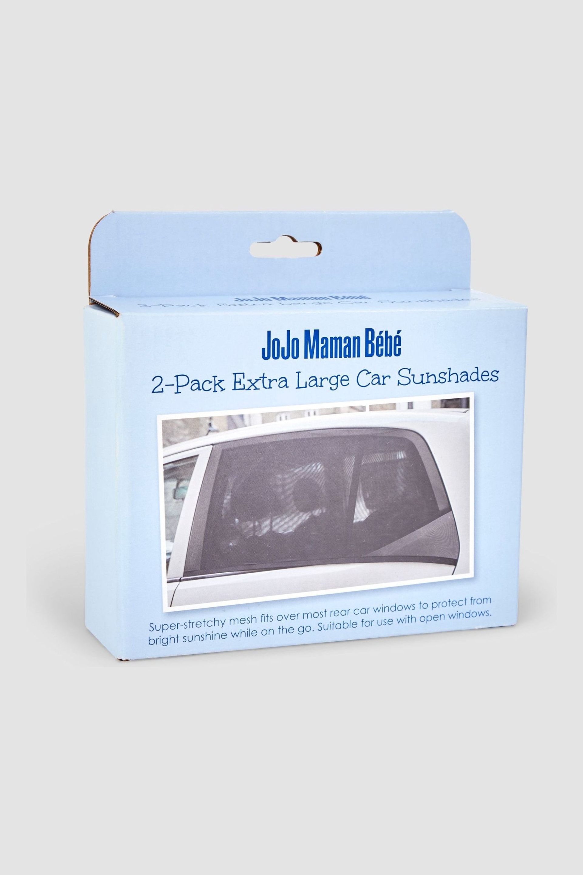 JoJo Maman Bébé Black 2-Pack Extra Large Car Sunshades - Image 1 of 2
