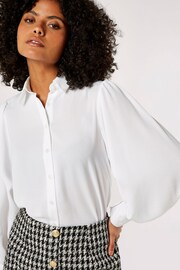 Apricot White Airflow Volume Sleeve Shirt - Image 5 of 5