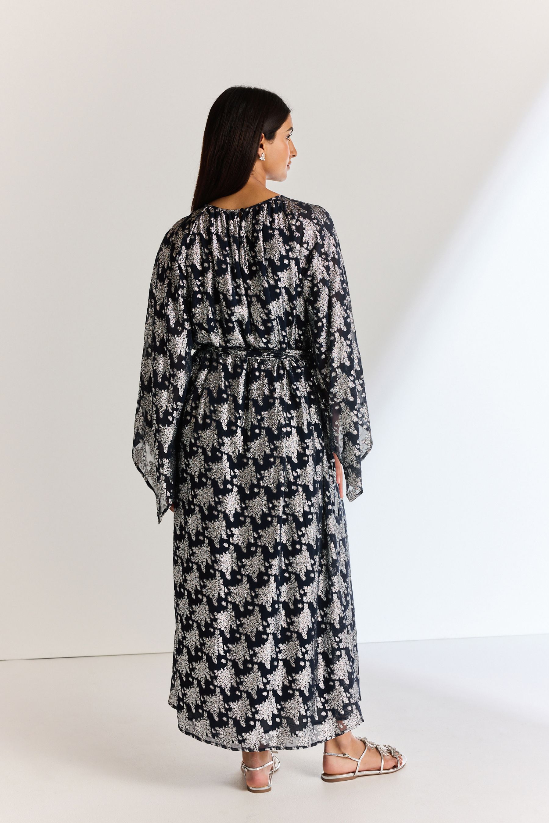 Next navy print dress hot sale