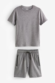 Grey Sports T-shirt and Shorts Set (3-16yrs) - Image 1 of 3