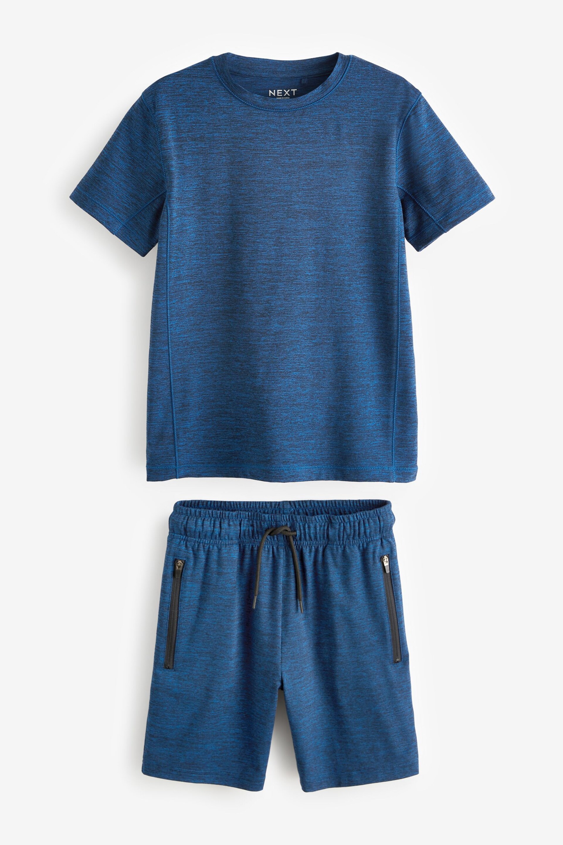 Navy Blue Sports T-shirt and Shorts Set (3-16yrs) - Image 1 of 3