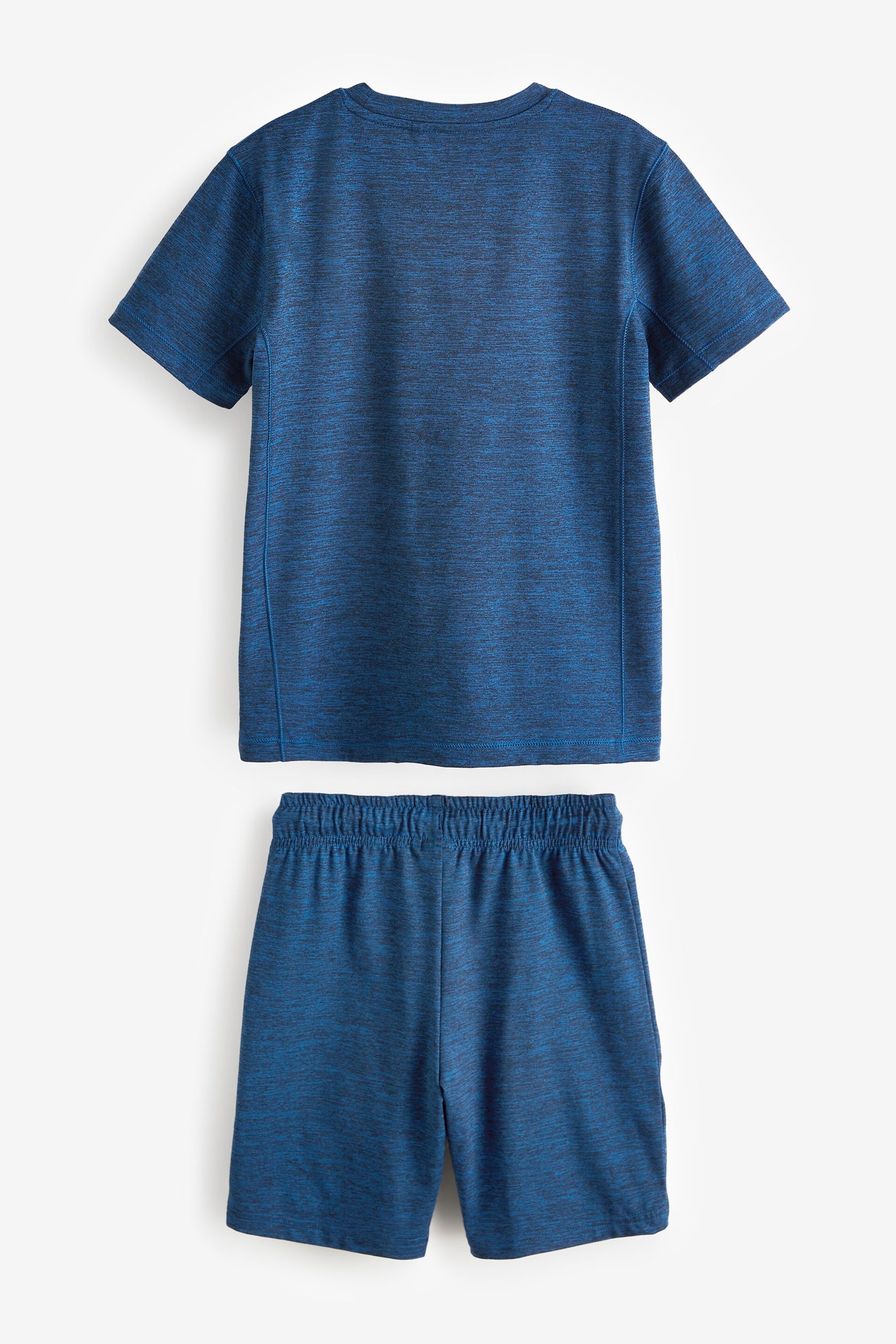 Navy Blue Sports T-shirt and Shorts Set (3-16yrs) - Image 2 of 3