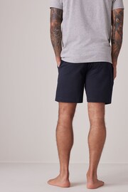 Grey/Navy Blue 2 Pack Lasting Fresh Cotton Rich Pyjama Shorts - Image 5 of 12