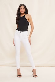 Friends Like These White High Waisted Jeggings - Image 3 of 4