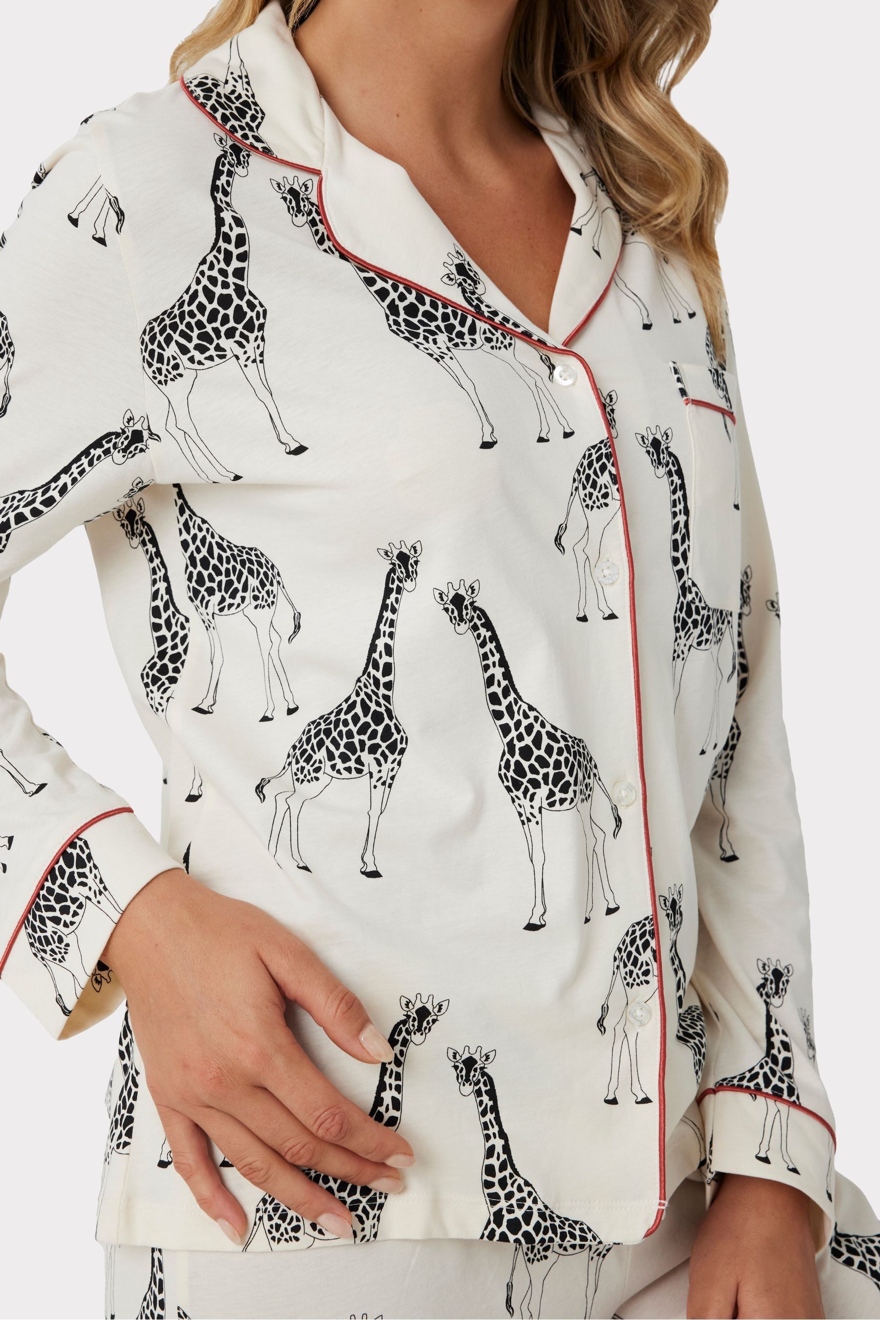Womens giraffe pyjamas top