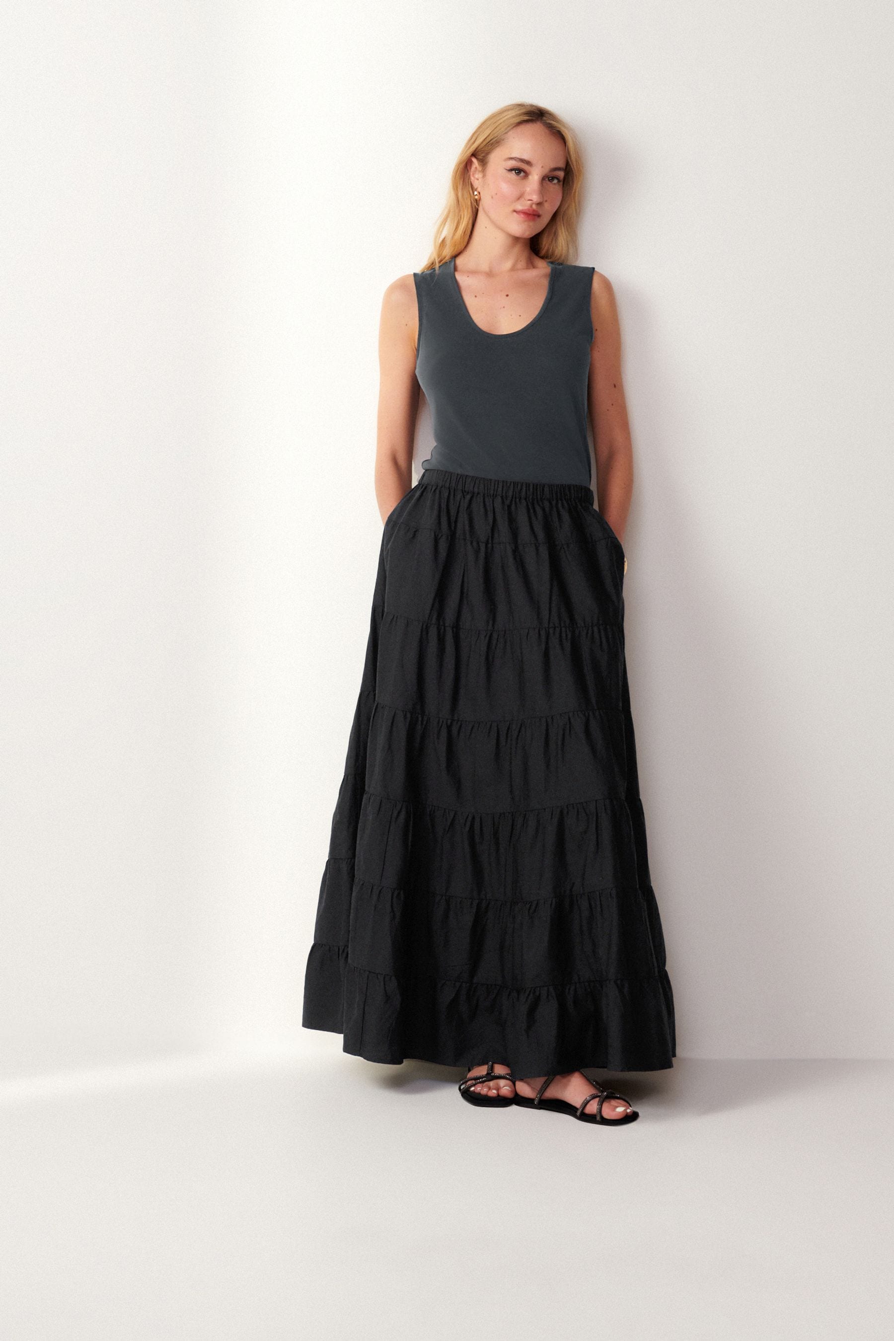 Next tiered maxi skirt discount