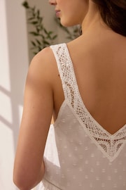 White Cotton Dobby Slip - Image 7 of 9