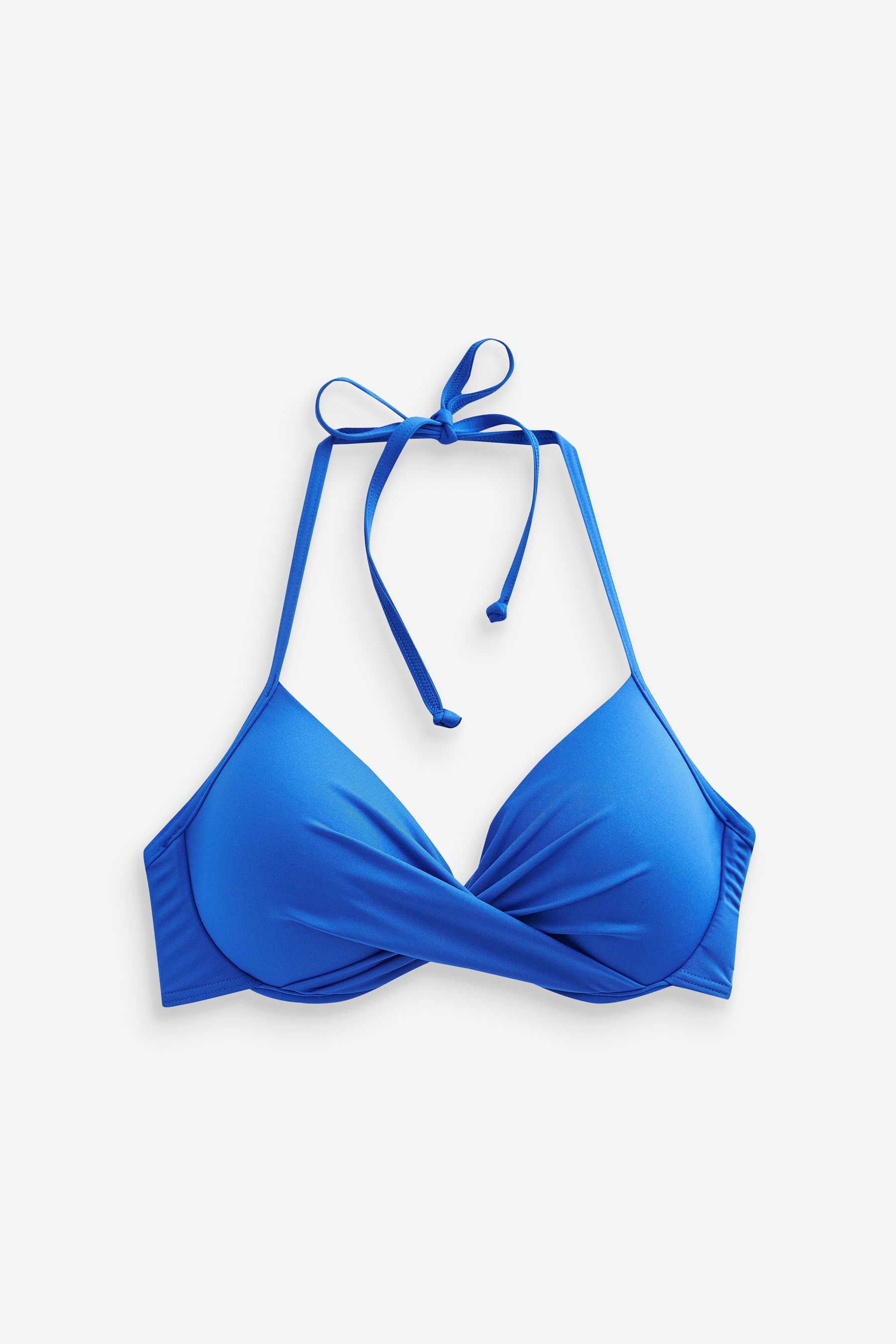 Buy Cobalt Blue Padded Wired Plunge Bikini Top from the Next UK online shop