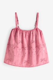 Pink Palm Cami Vest Shorts Set - Image 8 of 10