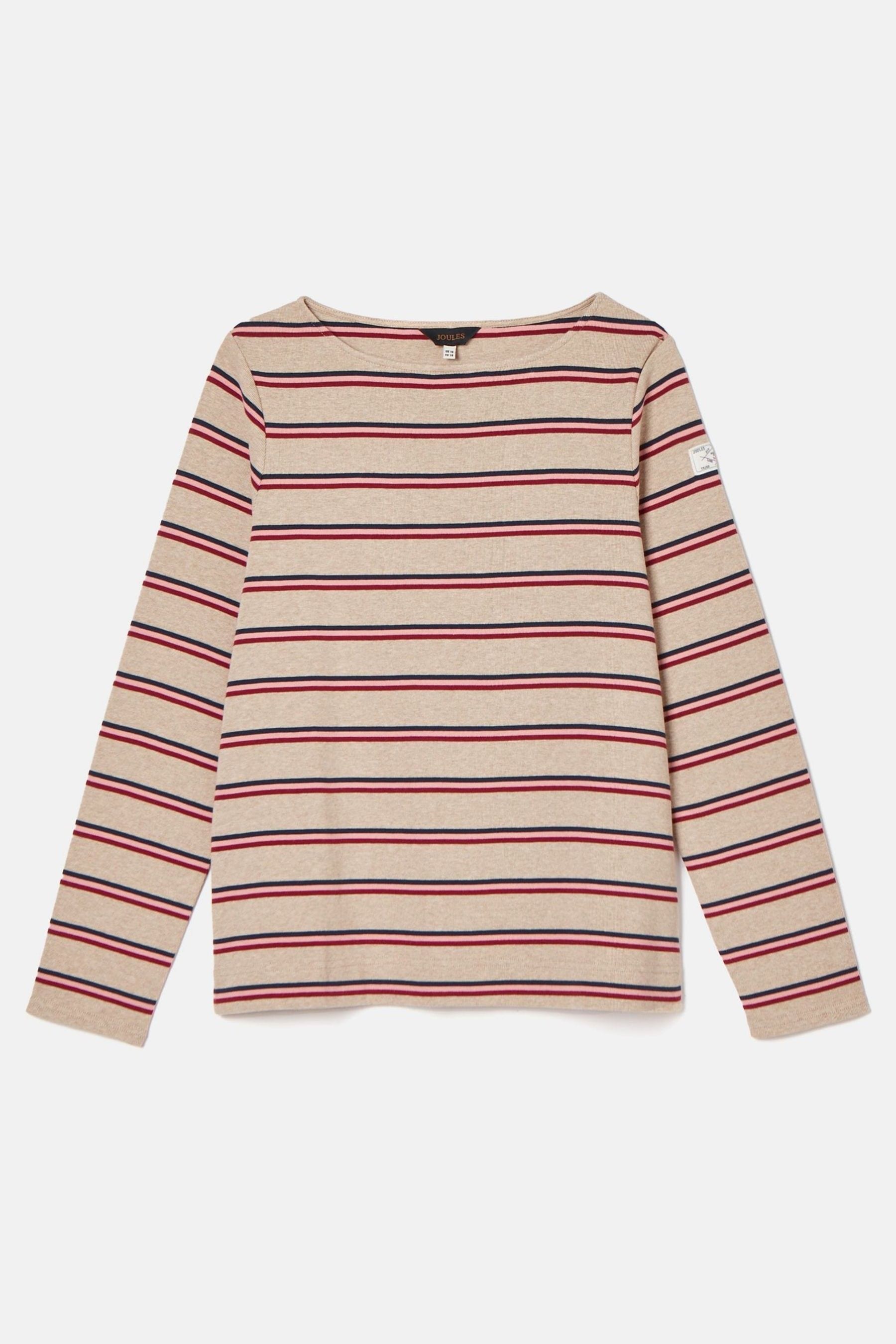 Buy Joules New Harbour Oat multi Boat Neck Breton Top from the Next UK online shop