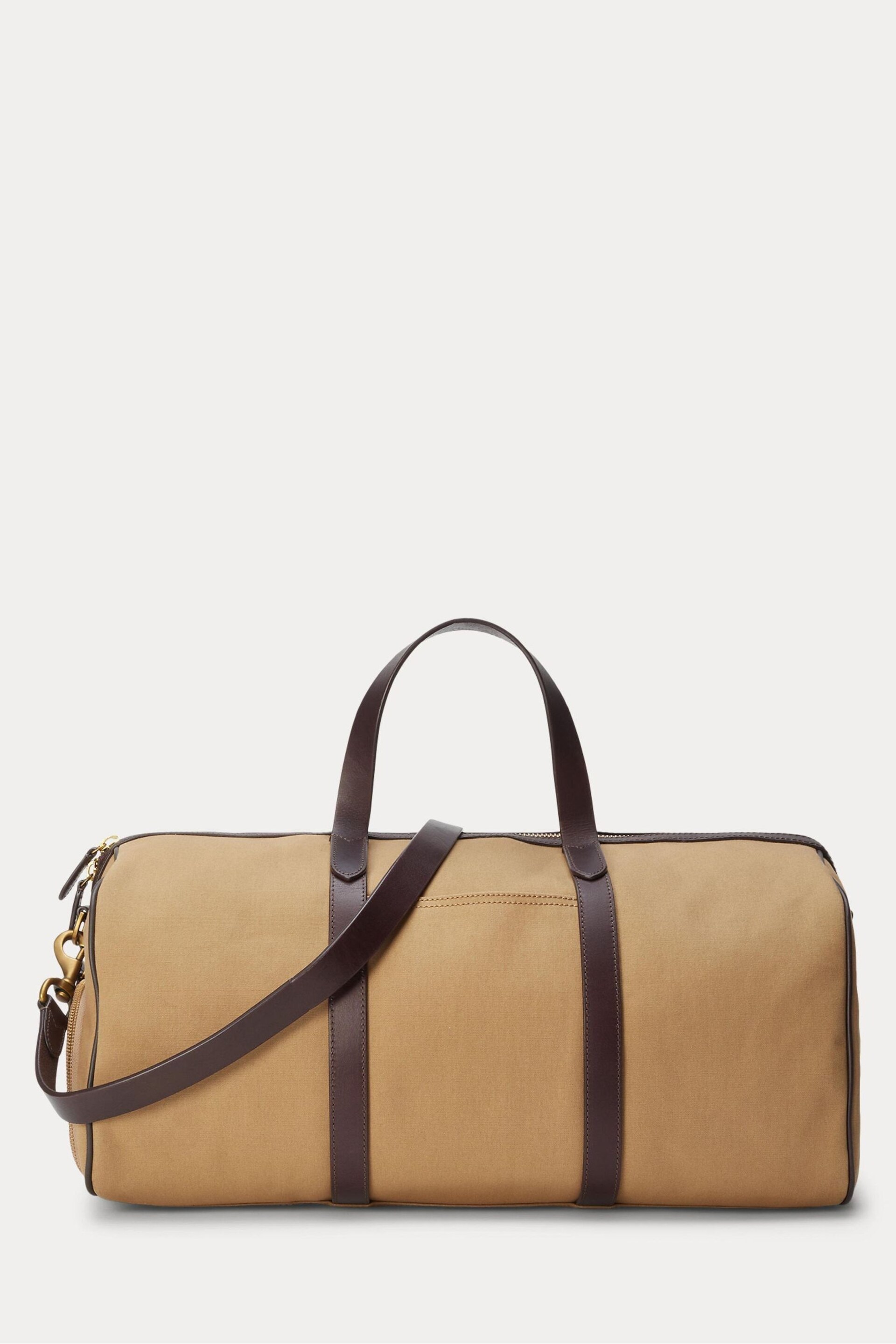 Polo Ralph Lauren Leather-Trim Canvas Duffel Bag - Image 4 of 6