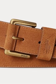 Polo Ralph Lauren Signature Pony Suede Belt - Image 1 of 3