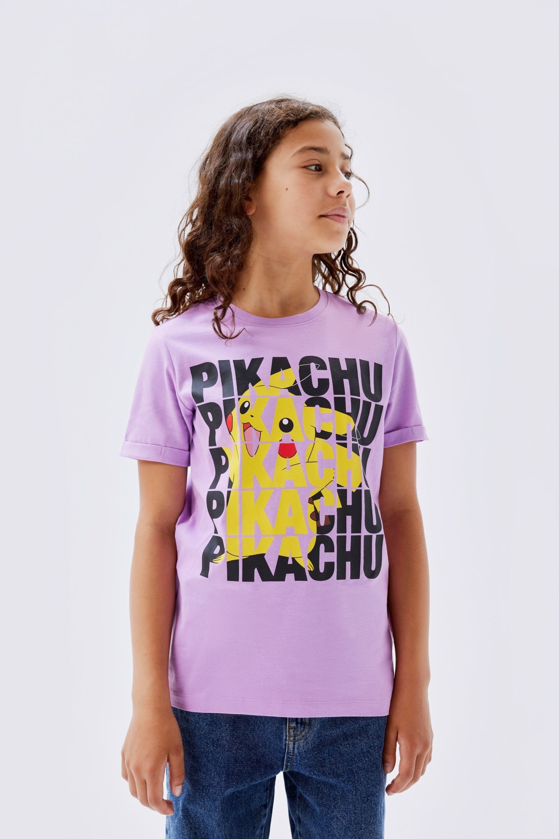 Name It Purple Short Sleeve Printed T-Shirt - Image 1 of 4