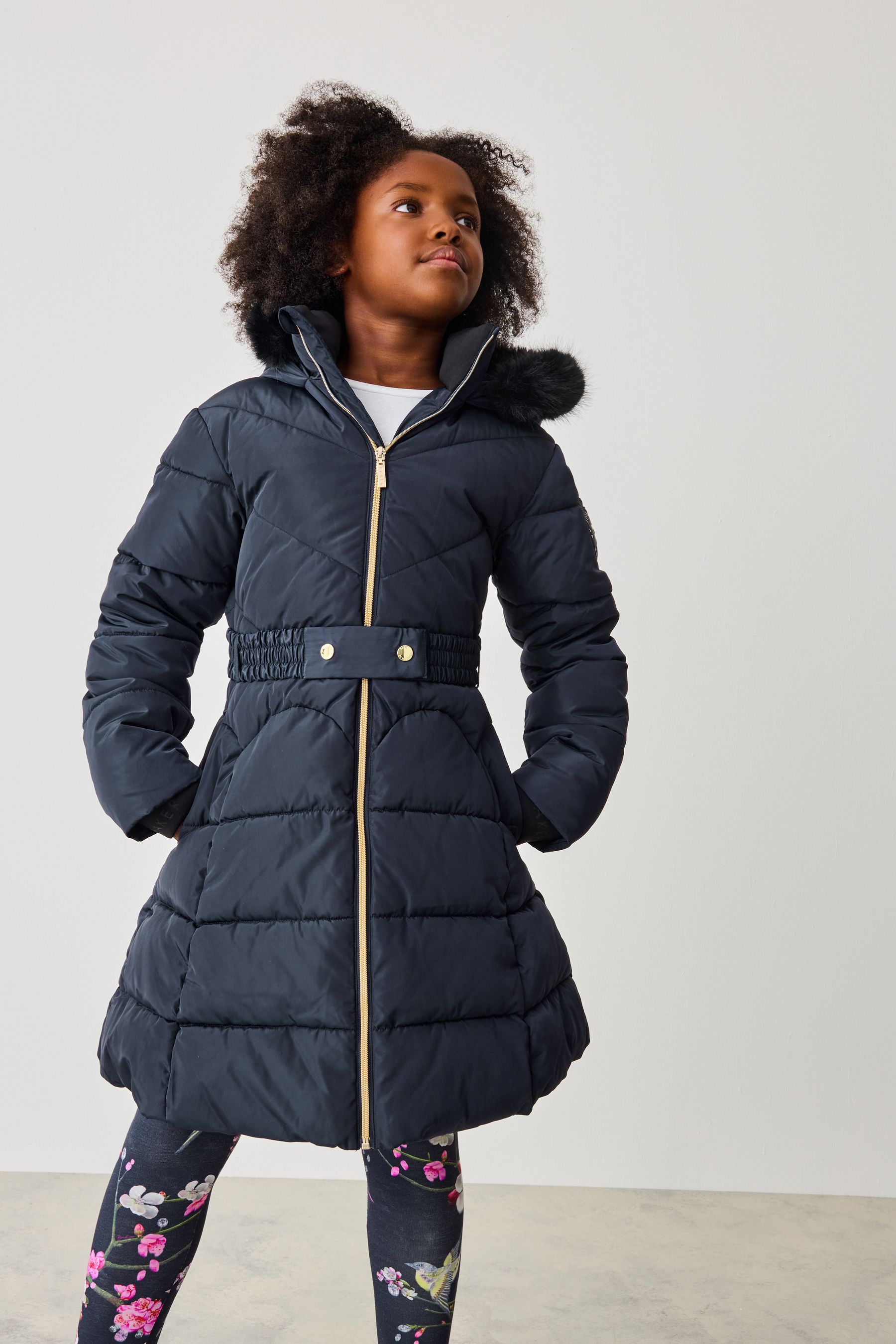 Next navy padded coat deals