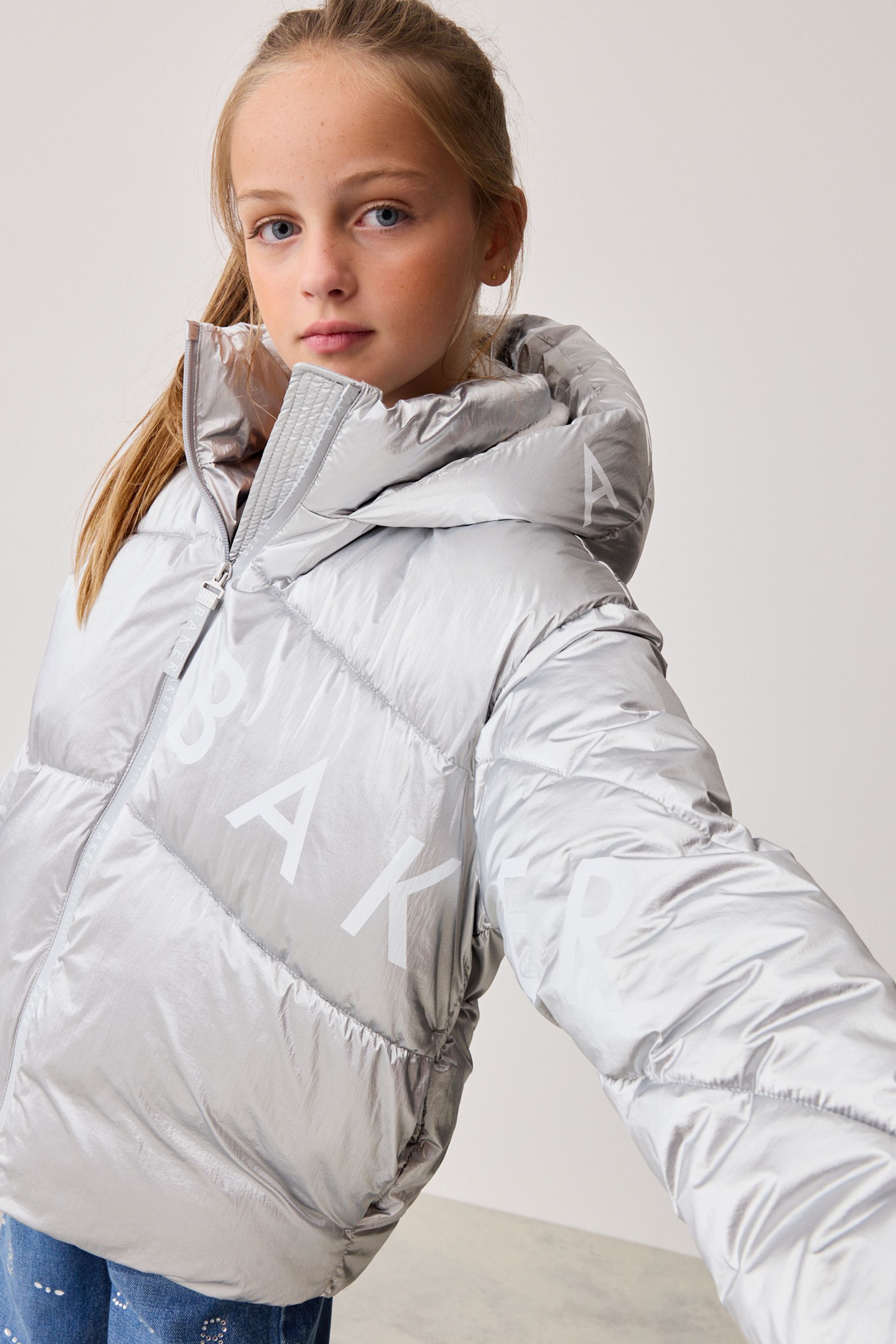 Ted baker girls silver coat 2025