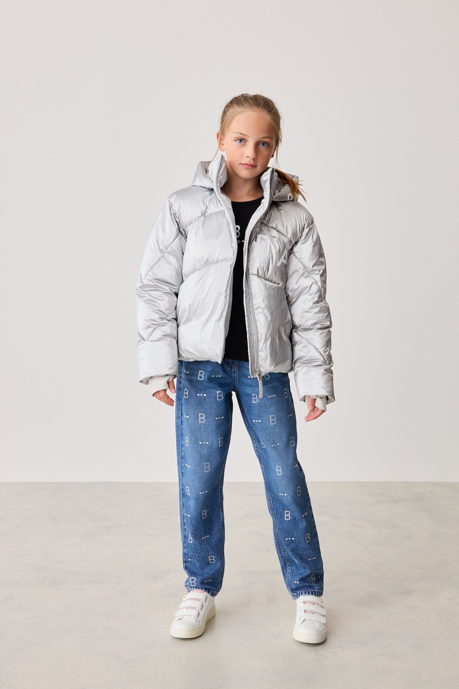Ted baker girls silver coat on sale