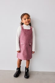 Baker by Ted Baker Pink High Neck Top and Pinafore Dress Set - Image 2 of 12