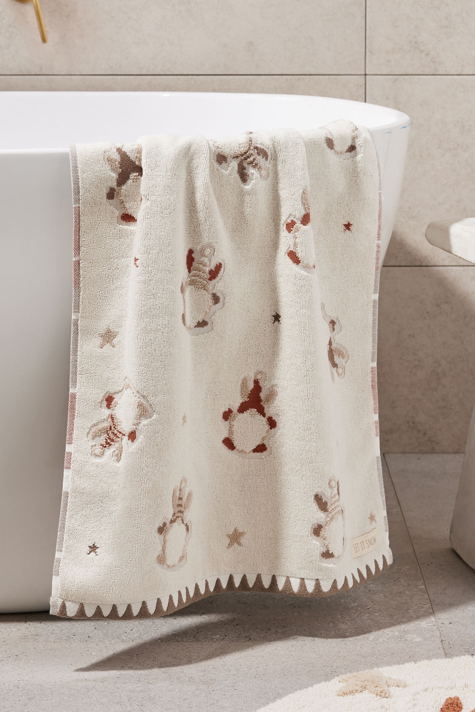 Buy Natural Natural Gonk Christmas 100 Cotton Towels from the Next UK online shop