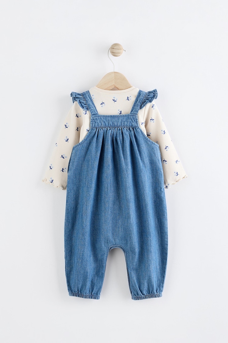 Denim Baby Dungaree and Long Sleeve Bodysuit Set (0mths-2yrs) - Image 5 of 12
