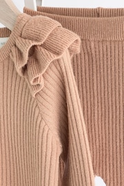 Mink Brown Knitted Baby Jumper & Legging Set (0mths-3yrs) - Image 9 of 13