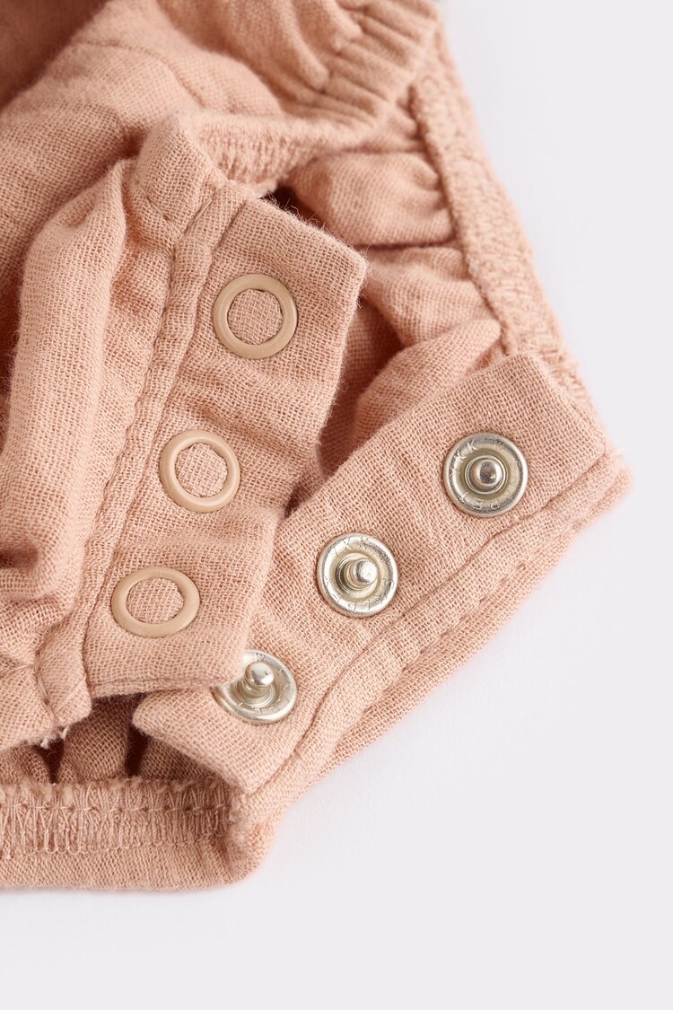 Buy Beige Baby Bloomer 100 Cotton Romper with Tights Set (0mths3yrs