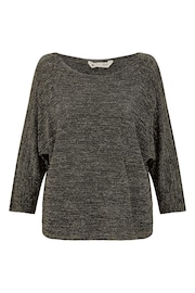 Yumi Black 3/4 Sleeve Top - Image 4 of 4