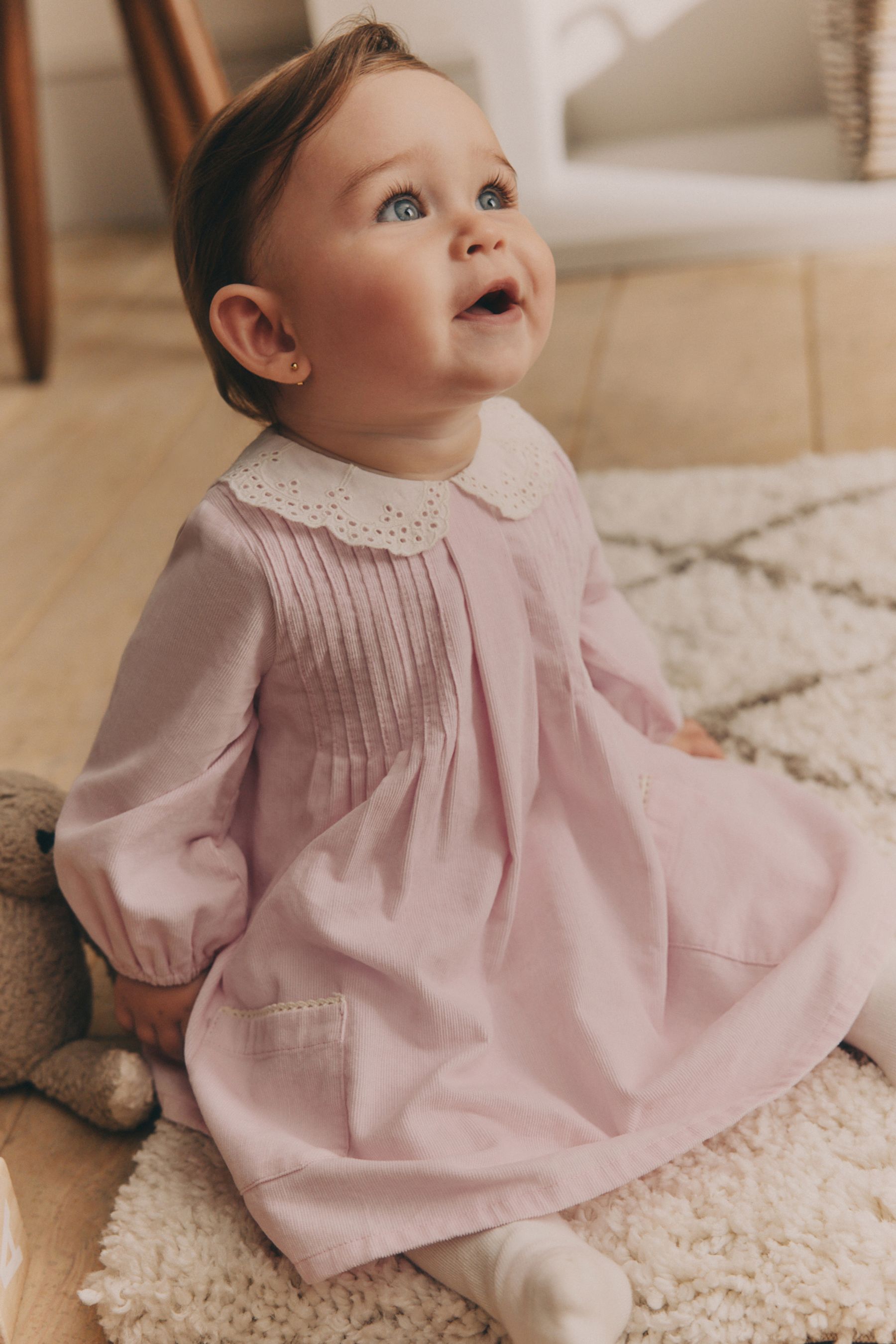 Pink infant dress best sale