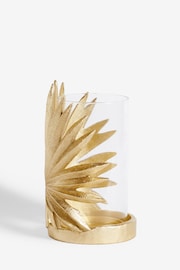 Gold Palm Hurricane Candle Holder - Image 4 of 5