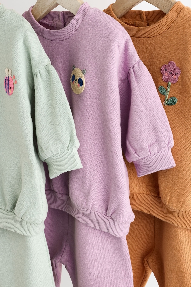 Purple/Green/Orange Character - Sweatshirt pour bébé & Joggers Set 6 Pack - Image 16 de 16