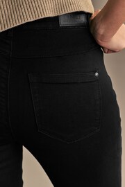 ONLY Black Petite High Waisted Stretch Flare Royal Jeans - Image 3 of 5