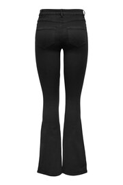 ONLY Black Petite High Waisted Stretch Flare Royal Jeans - Image 5 of 5