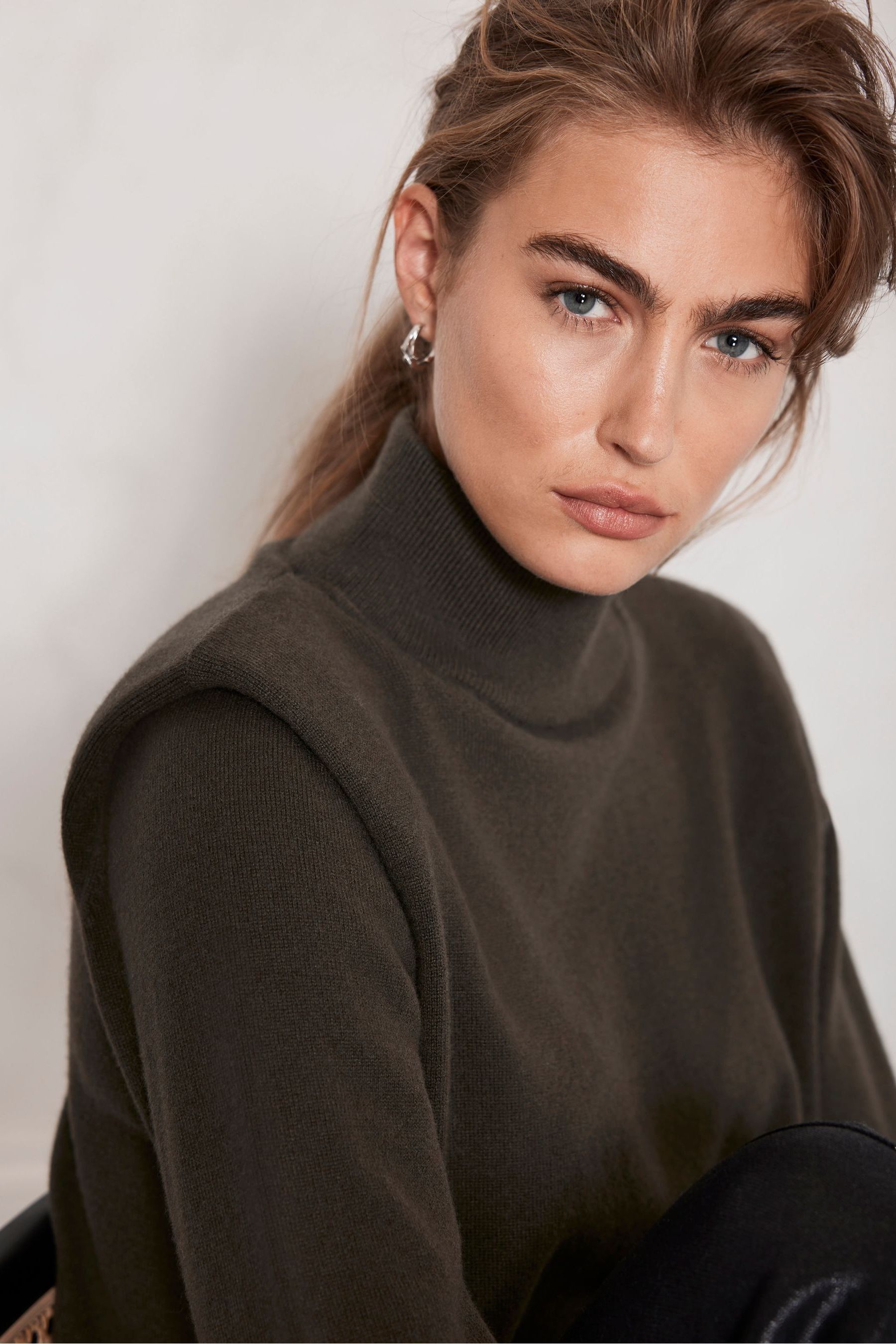 Buy Mint Velvet Green Turtle Neck Jumper from Next Luxembourg