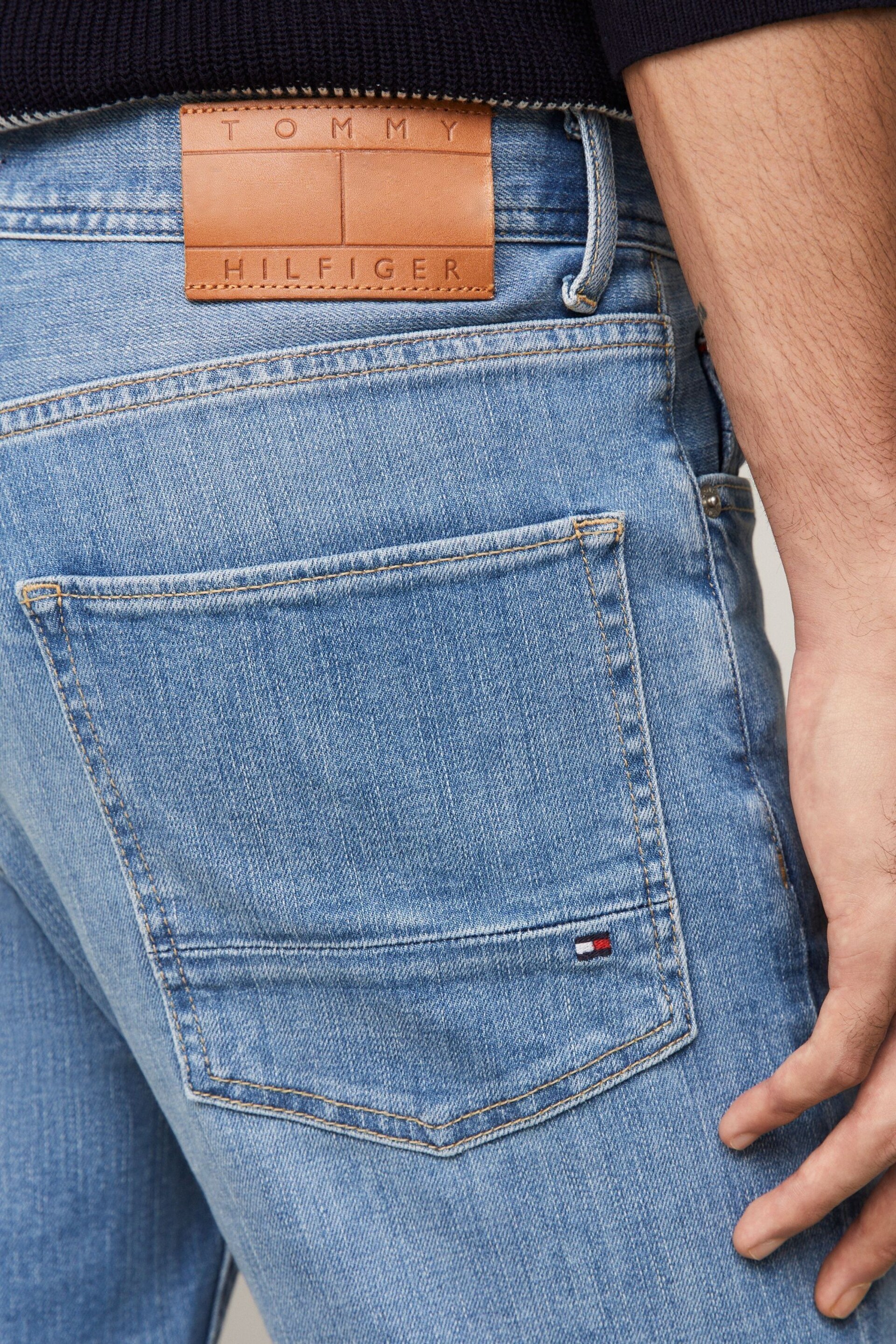 Tommy Hilfiger Blue Straight Denton Jeans - Image 4 of 5