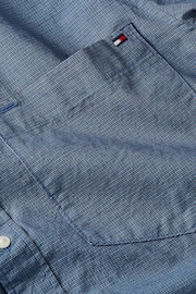 Tommy Hilfiger Blue Houndstooth Shirt - Image 6 of 6