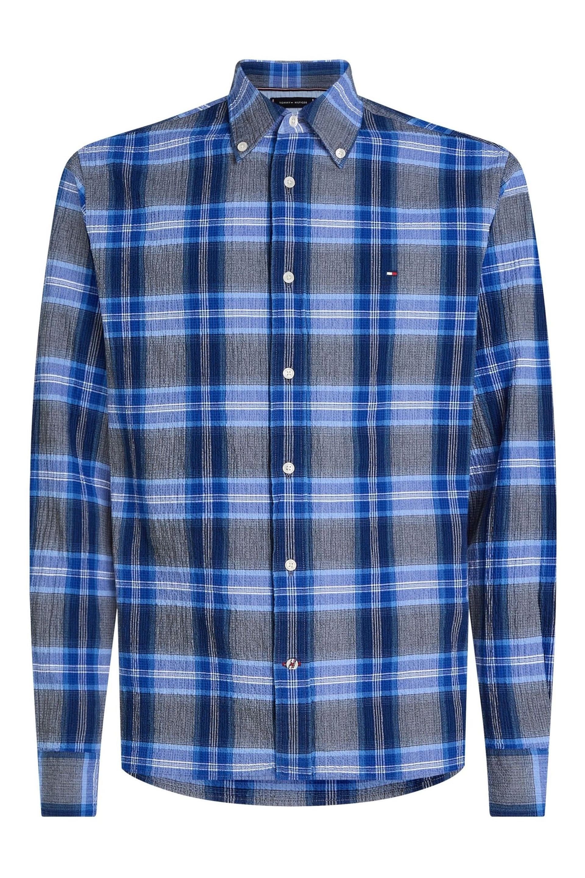 Tommy Hilfiger Blue Tartan Shirt - Image 4 of 6