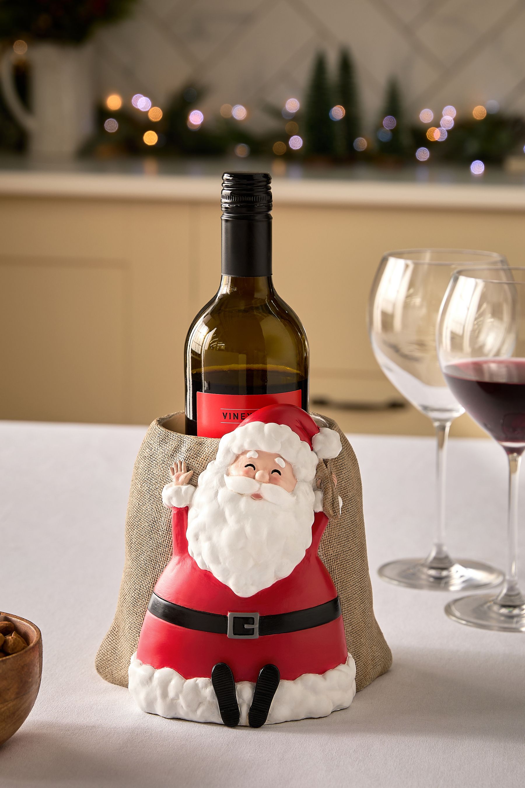 Santa wine holder discount