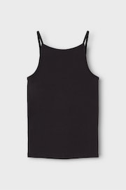 Name It Black Organic Cotton Vest 2 Pack - Image 4 of 5