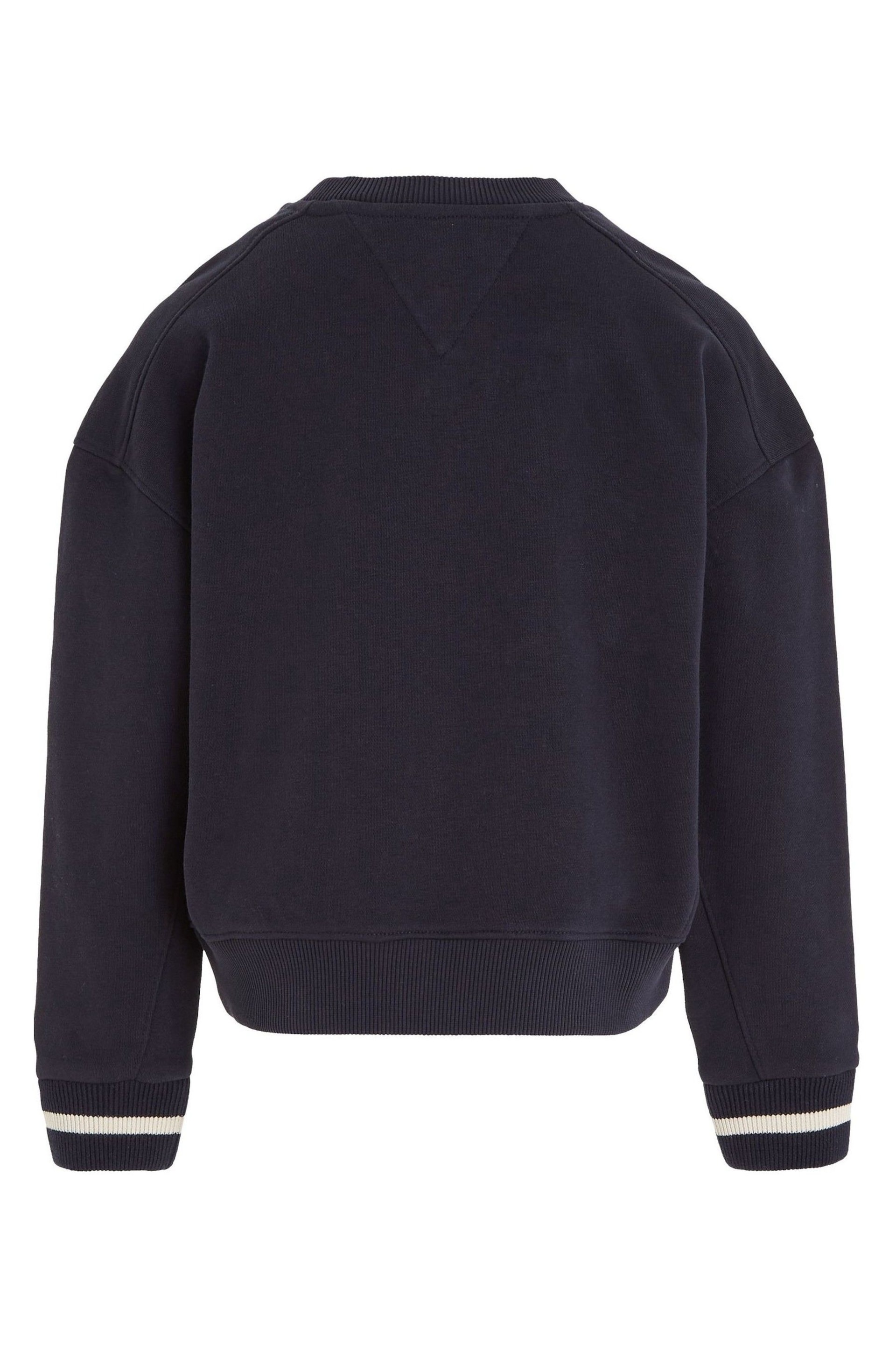 Tommy Hilfiger Blue Monotype Foil Sweatshirt - Image 5 of 6