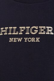 Tommy Hilfiger Blue Monotype Foil Sweatshirt - Image 6 of 6