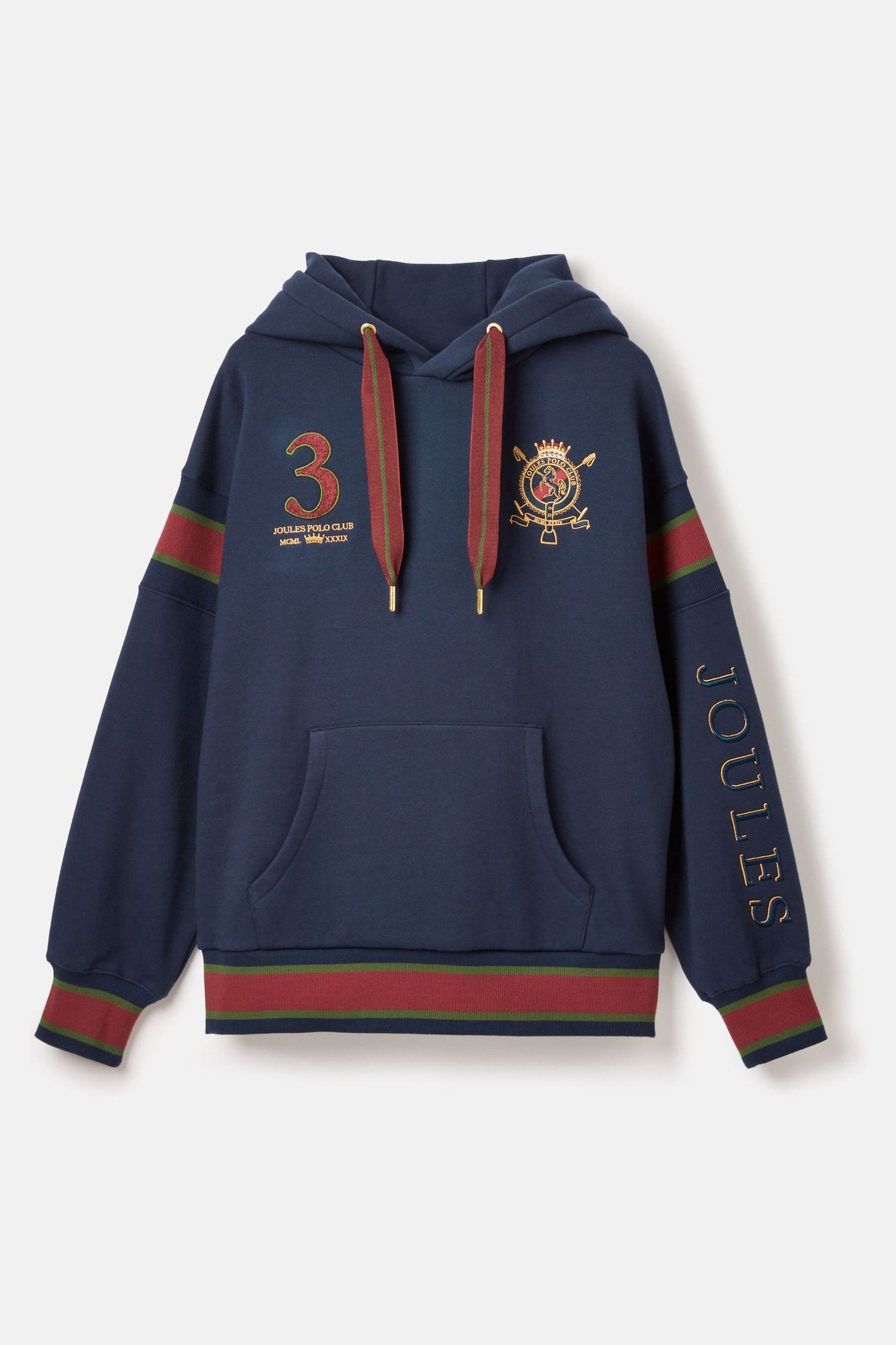 Joules Newham Navy blue Embellished Hoodie